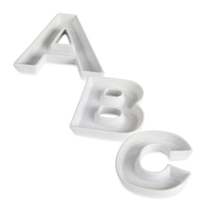 Ivy Lane Design Ceramic Letter Candy Dish Bed Bath Beyond