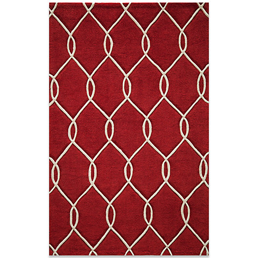 Alternate image 1 for Momeni Bliss 8-Foot x 10-Foot Rug in Red Circles