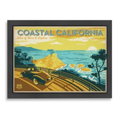 Americanflat &quot;Coastal California&quot;  Framed Art