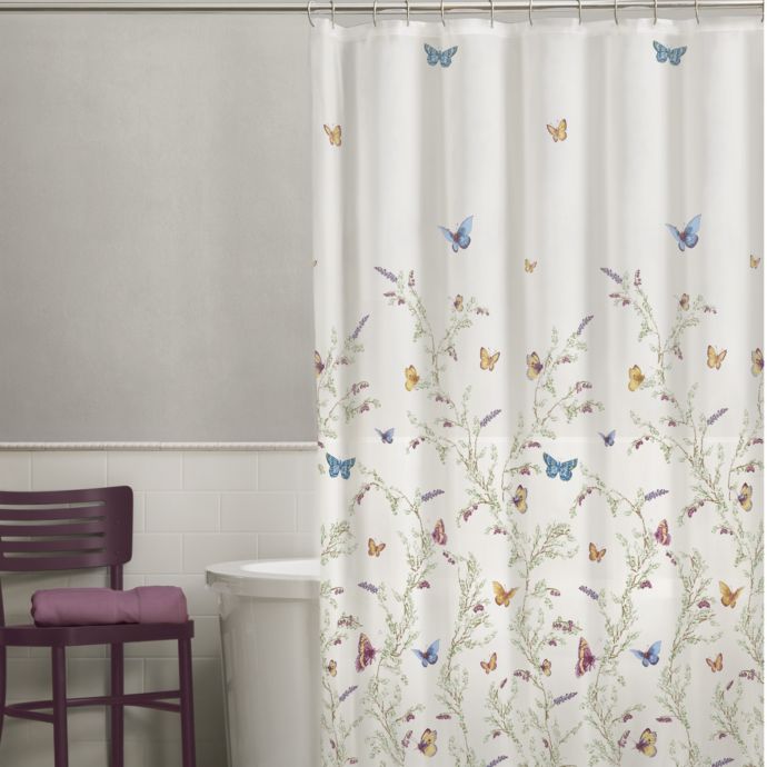 Garden Flight PEVA 72-Inch x 72-Inch Shower Curtain | Bed ...