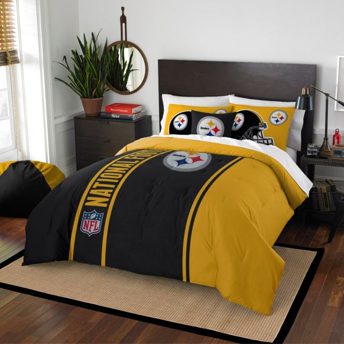 NFL Pittsburgh Steelers Embroidered Comforter Set | Bed ...