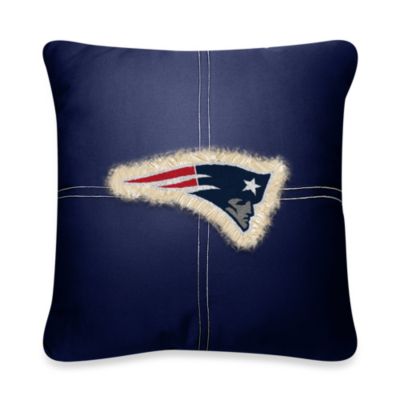 NFL New England Patriots 18-Inch Letterman Throw Pillow ...