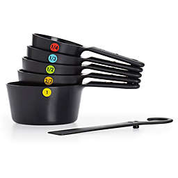 OXO Good Grips® 6-Piece Plastic Measuring Cups in Black