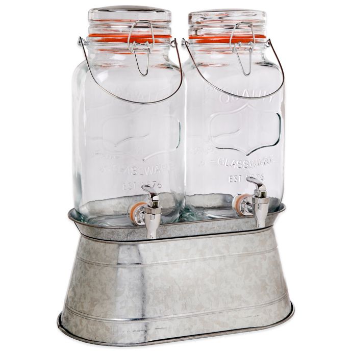 Home Essentials & Beyond Double 1Gallon Del Sol Jugs on Galvanized
