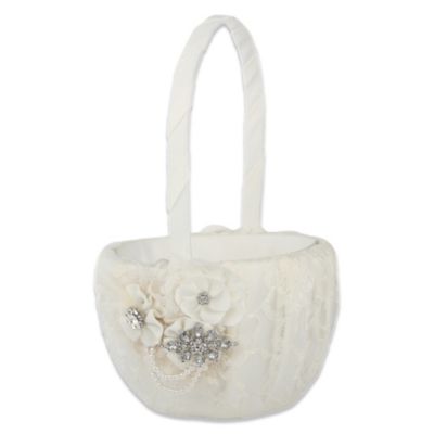 flower girl bags ivory