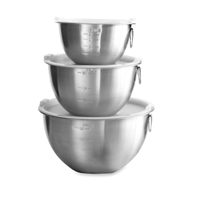 stainless steel mixing bowl set