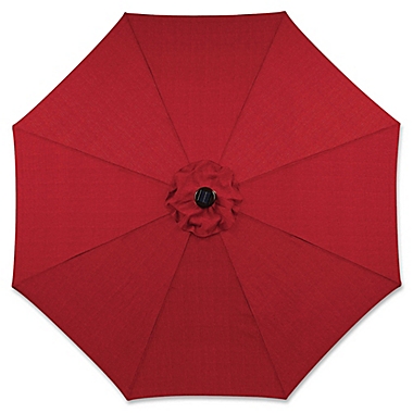 Destination Summer 9-Foot Round Solar Patio Umbrella in Salsa. View a larger version of this product image.