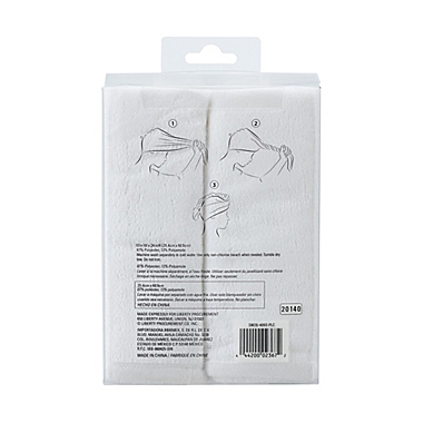 StyleWurks&trade; 2-Pack Hair Turban in White. View a larger version of this product image.