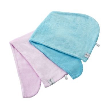 StyleWurks&trade; 2-Pack Hair Turban in Pink/Blue. View a larger version of this product image.