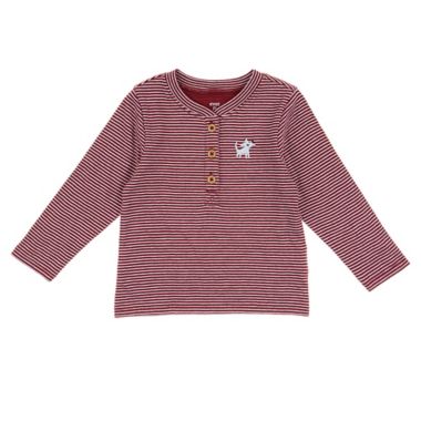 ever &amp; ever&trade; Size 4T Dog Long Sleeve Henley Tee in Cabernet. View a larger version of this product image.