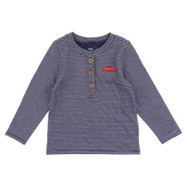 ever &amp; ever&trade; Size 18M Car Long Sleeve Henley Tee in Navy Peacoat. View a larger version of this product image.
