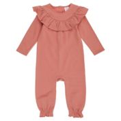 ever &amp; ever&trade; Newborn Ruffle Romper in Desert Sand