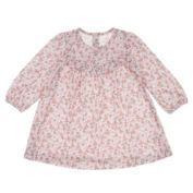ever &amp; ever&trade; Newborn Long Sleeve Ruffle Dress in White Floral