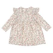 ever &amp; ever&trade; Twirley Vine Long Sleeve Ruffle Dress in Vanilla Ice