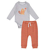 ever &amp; ever&trade; 2-Piece B-Ball Beaver Bodysuit and Jogger Set in Grey Highrise