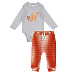ever & ever™ 2-Piece B-Ball Beaver Bodysuit and Jogger Set in Grey Highrise