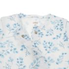 Alternate image 2 for ever &amp; ever&trade; Newborn 2-Piece Ruffle Footie and Headband Set in Blue Floral