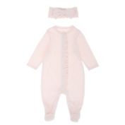 ever &amp; ever&trade; 2-Piece Ruffle Footie and Headband Set