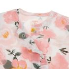 Alternate image 2 for ever &amp; ever&trade; Newborn 2-Piece Ruffle Footie and Headband Set in Statement Rose