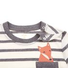 Alternate image 2 for ever &amp; ever&trade; Size 24M Striped Long Sleeve Pocket Tee in Vanilla Ice Fox