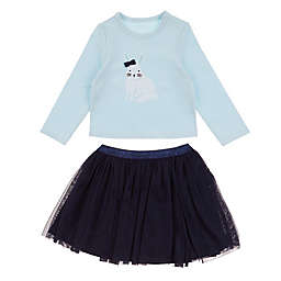 ever & ever™ 2-Piece Ballerina Top and Tutu Set in Blue Omphalodes