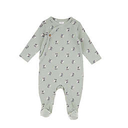 ever & ever™ Size 6M Waffle Footie in Green Storm