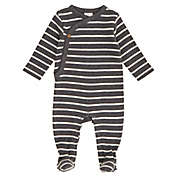 ever &amp; ever&trade; Newborn Waffle Footie in Charcoal Grey