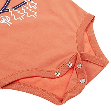 ever &amp; ever&trade; Size 6M Loopy Drive Embroidered Long Sleeve Bodysuit in Orange Mango. View a larger version of this product image.