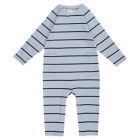 Alternate image 0 for ever &amp; ever&trade; Size 18M Striped Long Sleeve One-Piece Coverall in Blue Dusk