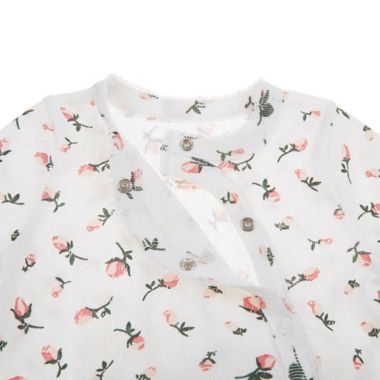 ever &amp; ever&trade; Newborn Pointelle Footie in White Rose. View a larger version of this product image.