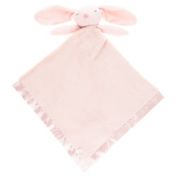 ever & ever&trade; Bunny Lovey Blanket with Satin Trim in Pink