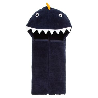 ever &amp; ever&trade; Dragon Hooded Bath Towel in Navy. View a larger version of this product image.