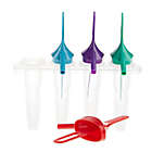 Alternate image 1 for Ice Pop Maker Molds with Sipper Straw Bases (Set of 4)
