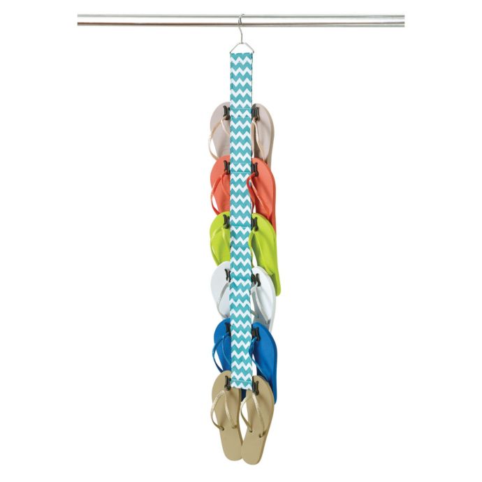 Chevron Flip Flop Holder in Peacock Blue Bed Bath and Beyond Canada