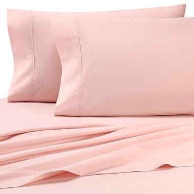 Heartland&reg; HomeGrown&trade; 325-Thread-Count Cotton Percale Standard Pillowcase in Pink. View a larger version of this product image.