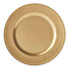 Alternate image 0 for Beaded Charger Plates in Gold (Set of 6)