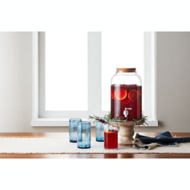 Bee &amp; Willow&trade; Mango Wood Drink Dispenser Base in White Wash. View a larger version of this product image.