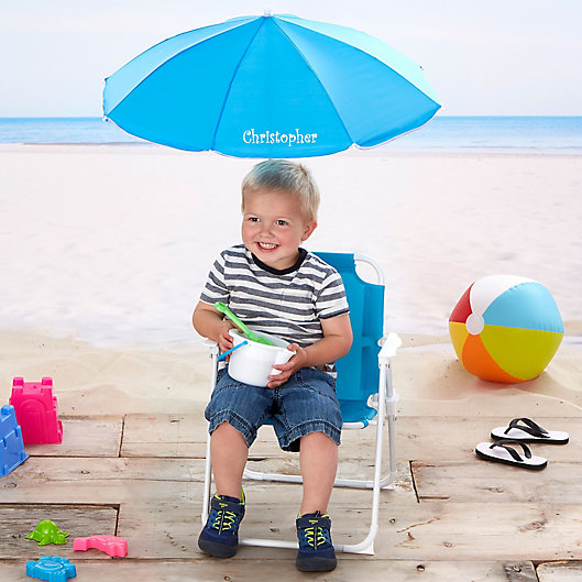 Alternate image 1 for Kid's Beach Chair & Personalized Umbrella Set