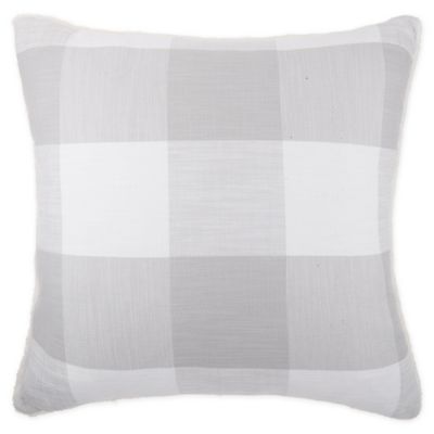 Bee &amp; Willow&trade; Stone Washed Square Throw Pillow in Grey