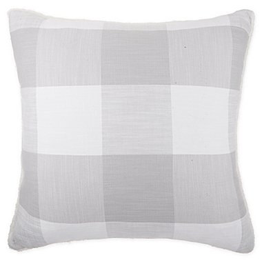 Bee &amp; Willow&trade; Stone Washed Square Throw Pillow in Grey. View a larger version of this product image.