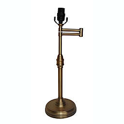 Black and Tan® Julian Swing Arm Table Lamp in Antique Brass