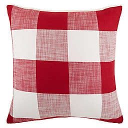 Bee & Willow™ Buffalo Plaid Square Throw Pillow in Red