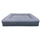 Alternate image 1 for Bee &amp; Willow&trade; Memory Foam Bolster Pet Bed in Grey