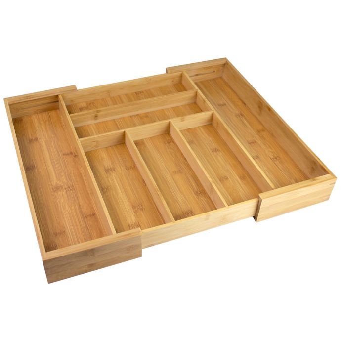 Bamboo Expandable Cutlery Organizer Bed Bath & Beyond