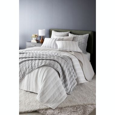 O&amp;O by Olivia &amp; Oliver&trade; Chevron European Pillow Sham in Grey. View a larger version of this product image.