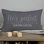 Alternate image 0 for Baby Boy&#39;s Story Personalized 12-Inch x 22-Inch Lumbar Keepsake Pillow