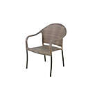 Alternate image 7 for Destination Summer Wicker Stackable Patio Chair in Brown