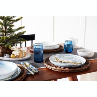 Bee &amp; Willow&trade; Wicker Charger Plate in Grey. View a larger version of this product image.