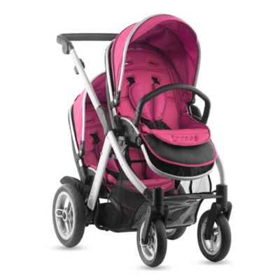 pink double stroller