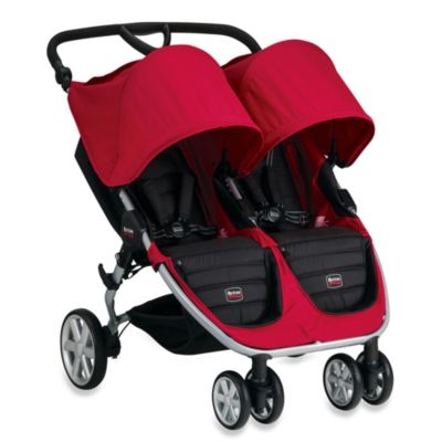 britax double stroller red